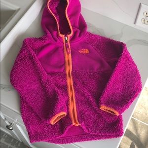 Little girls North Face fleece full-zip hoodie